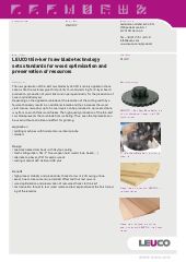 Thin-kerf saw blades with a cutting width of 1.0 and 1.2 mm, top layer lamella and core layer production, parquet industry, preservation of resources
