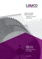 Panel sizing saw blades, Program, HW, U-Cut, Q-Cut, DP, DP topcoat